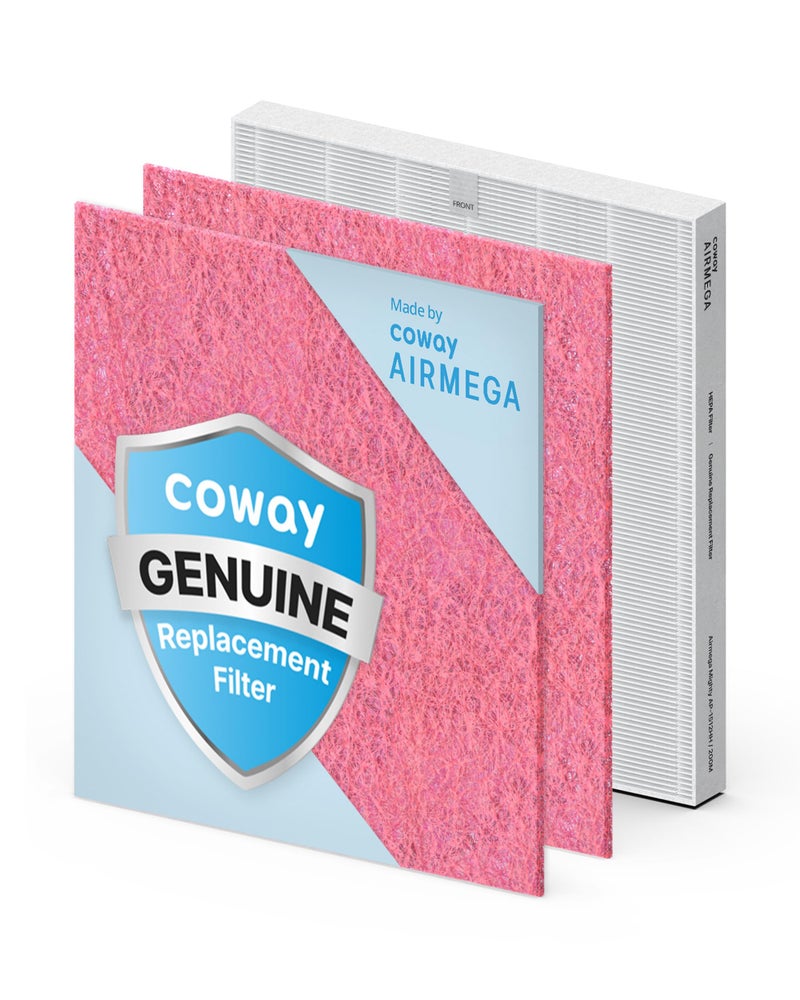 COWAY Airmega AP-1512HH & 200M Filter Replacement Set, HEPA Filter and Pet Filter, AP-1512HH-FP Pet, 3117062 - Image 1