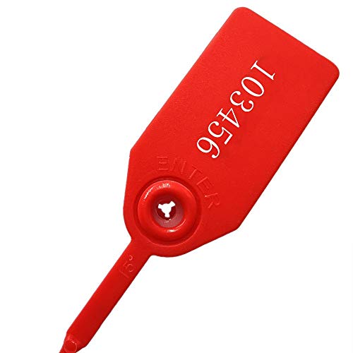 XF-Vel Plastic Security Tags Numbered Tamper Proof Seals Self Locking Zip Ties 9.84" Length (Pack of 500) - Image 2
