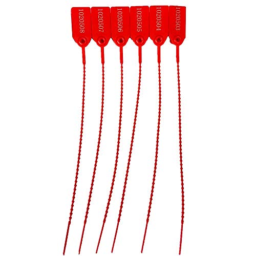 XF-Vel Plastic Security Tags Numbered Tamper Proof Seals Self Locking Zip Ties 9.84" Length (Pack of 500) - Image 5