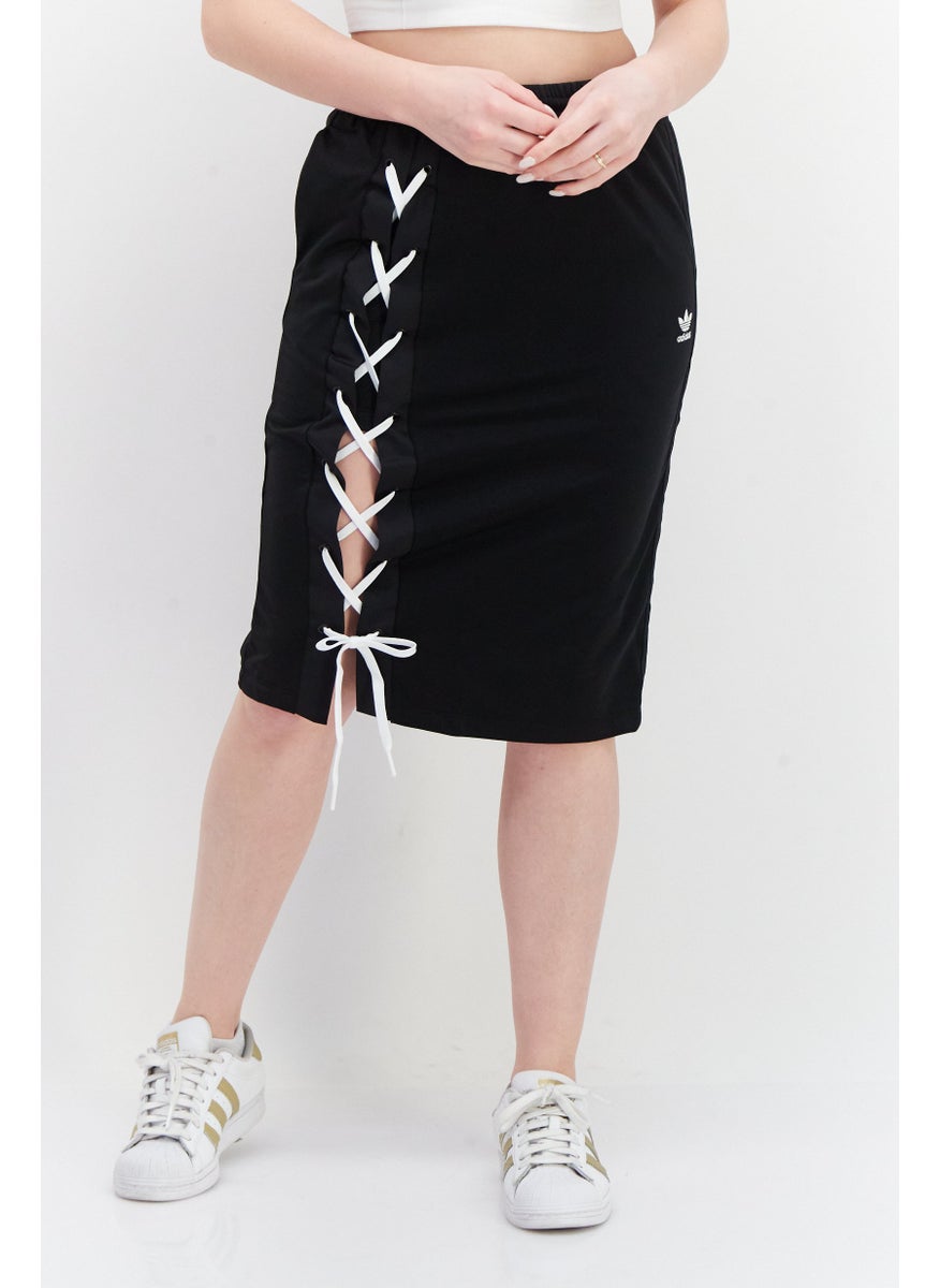 adidas Originals Women Sportswear Fit Brand Logo Outdoor Skirt, Black  - Image 1