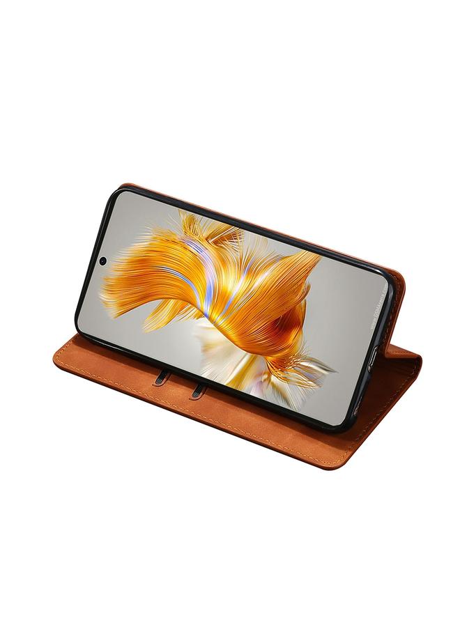 اس-توب جراب هاتف Huawei Mate 50 من الجلد مع غطاء مغناطيسي أفقي قابل للطي - Image 4