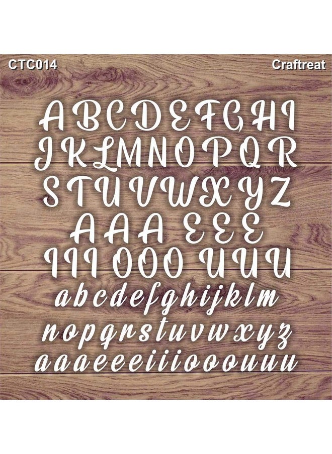 CrafTreat Lasercut Chipboard Alphabet Letters For Scrapbooking Alphabets Size: 5.5X6 Inches Alphabet Chipboard For Crafting Embellishments For Card Making And Scrapbooking  - Image 1