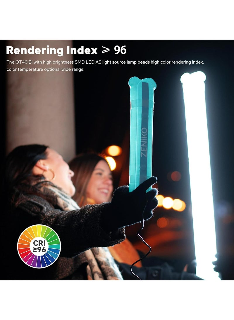 ZENIKO OT40R Bicolor Multiuse Inflatable RGB Tube Light - LED RGB Light Tube for Photography and Videography - Image 5