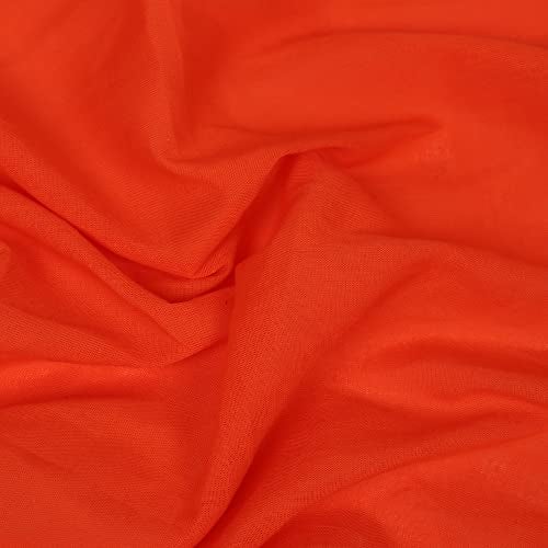 DOKCHAN Cotton Skin Friendly Summer Shrink Proof Bath Towel Pure Gamcha Soft 100% for Men and Boys All Purpose Living Handloom (Orange Pack of 1) - Image 2
