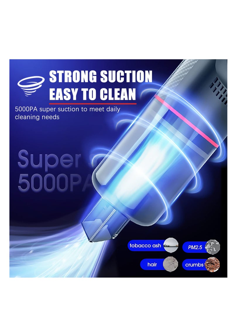 Generic - Powerful Cordless Mini Car Vacuum Cleaner 10000Pa for Quick Cleaning at Home Office and Car Rechargeable Handheld Dust Buster - Image 1