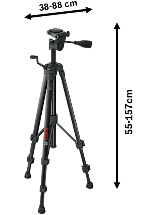 BOSCH - Bosch Professional Building Tripod BT 150, aluminium design for work heights from 55 to 157 cm - Image 1