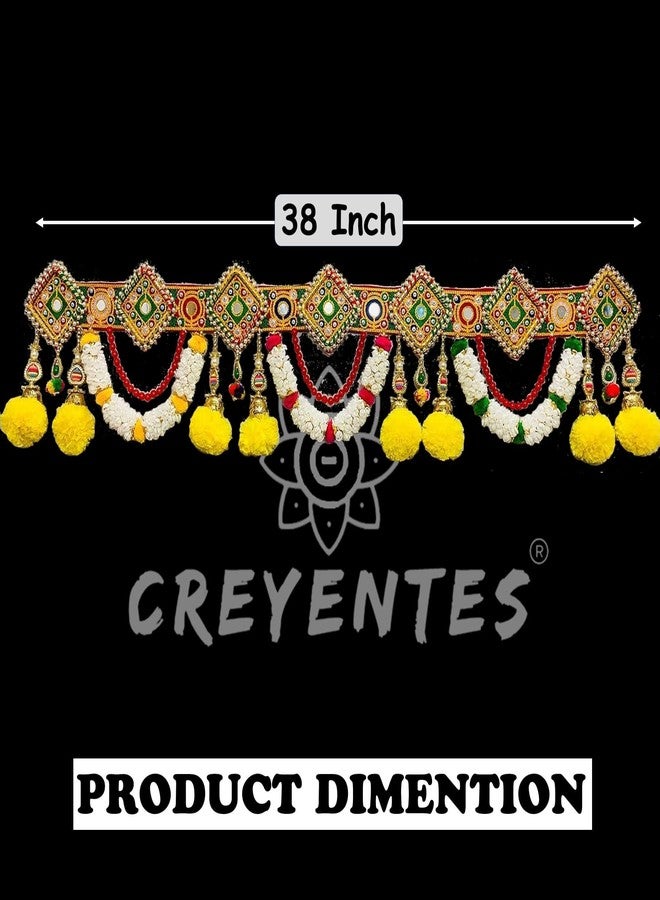 CREYENTES ستائر Creyentes® للباب الرئيسي للمدخل، زينة أنيقة معلقة للمنزل، ستائر ثورانام التقليدية (موغرا توران). - Image 2