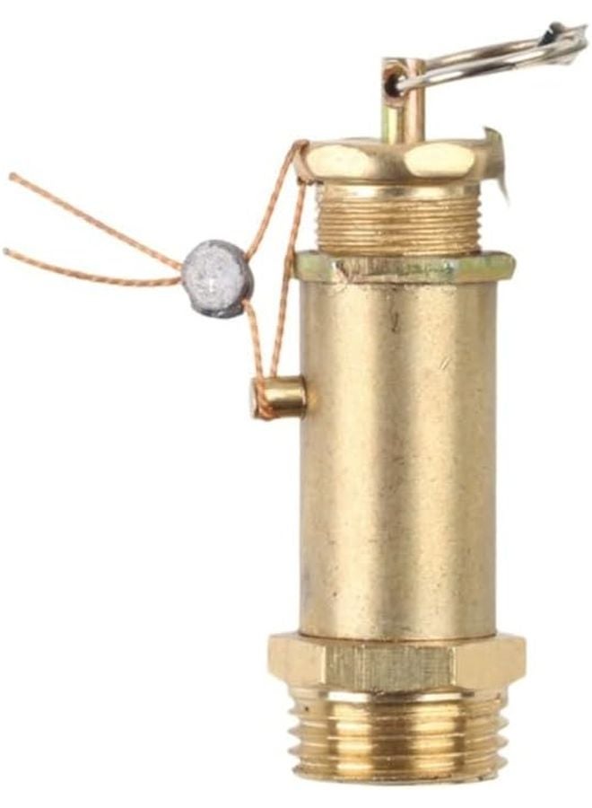 صمام الأمان النحاسي لتخفيف الضغط لضاغطات الهواء 120 رطل لكل بوصة مربعة 1/2 بوصة خيط مقاس 8 كجم - Image 3