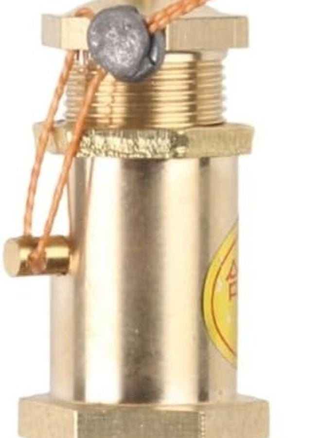 صمام الأمان النحاسي لتخفيف الضغط لضاغطات الهواء 120 رطل لكل بوصة مربعة 1/2 بوصة خيط مقاس 8 كجم - Image 2