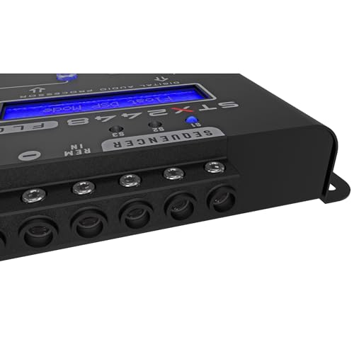 Stetsom STX2448 FLOATING PRO - Full Professional DSP, Digital Signal, Processor PRO, Crossover & Graphic Equalizer 15 Bands, Remote Sequencer, Subharmonic Bass, RCA & HIGH Input, Limiter Peak & RMS - Image 3