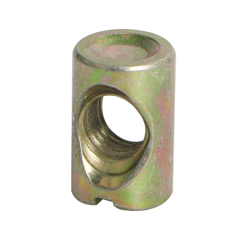 Aopin Barrel Nuts Cross Dowels Slotted Nuts for Furniture Beds Crib Chairs, M8 x 17mm, 20Pcs - Image 1
