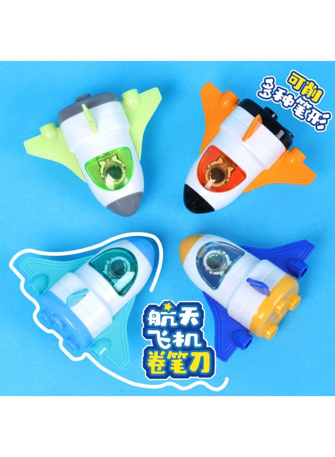 HELPS Creative Space Shuttle Pencil Sharpener Cute Shape Pencil Sharpener Children Cartoon Portable Pencil Sharpener Stationery - Image 3