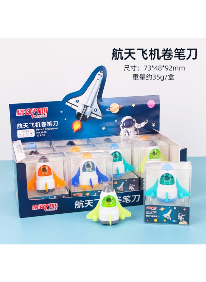 HELPS Creative Space Shuttle Pencil Sharpener Cute Shape Pencil Sharpener Children Cartoon Portable Pencil Sharpener Stationery - Image 1