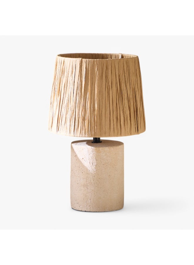 Home Box مصباح طاولة سيراميك إمزي مع ظل ورقي - 28.5 سم - Image 5