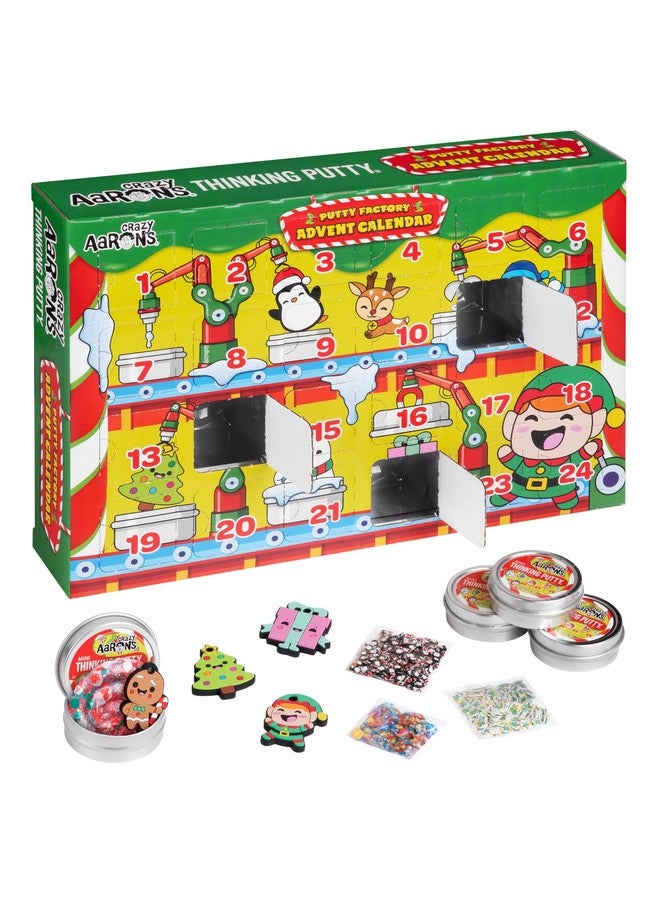 Crazy Aaron's Crazy Aaron’s Putty Advent Calendar 2024 Kids - Putty Slime kit for Girls and Boys Ages 8-12 DIY - Crazy Aaron’s Thinking Putty® - Made in The USA - Image 1