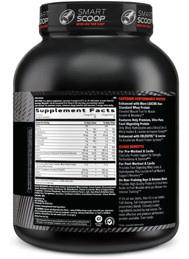 GNC AMP Wheybolic Whey Protein 25 Svg [Chocolate 55.1 Oz  - Image 2