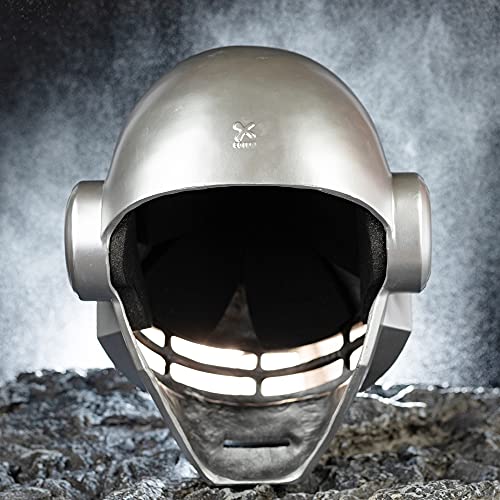 X-COSTUME Thomas Helmet Cosplay Adult Resin Silver Mask Helmet Punk Style Costume Halloween Prop - Image 4