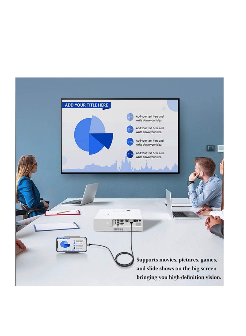 NTECH HDMI Adapter HDTV Cable Adapter Compatible with For iPhone iPad 1080P Digital AV Sync Screen Connector on HD TV Monitor Projector NO Need Power Supply 6.6 Feet - Image 4