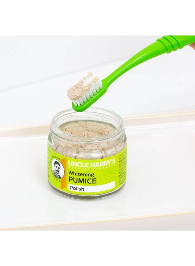 Uncle Harry's Uncle Harry’s Natural Products Whitening Toothpaste Polish, Alkalizing Antiseptic Tooth Polisher with Pumice and Bentonite Clay, Pure Plant Essences, Fluoride Free and Vegan, 1.25 Ounce Glass Jar - Image 2