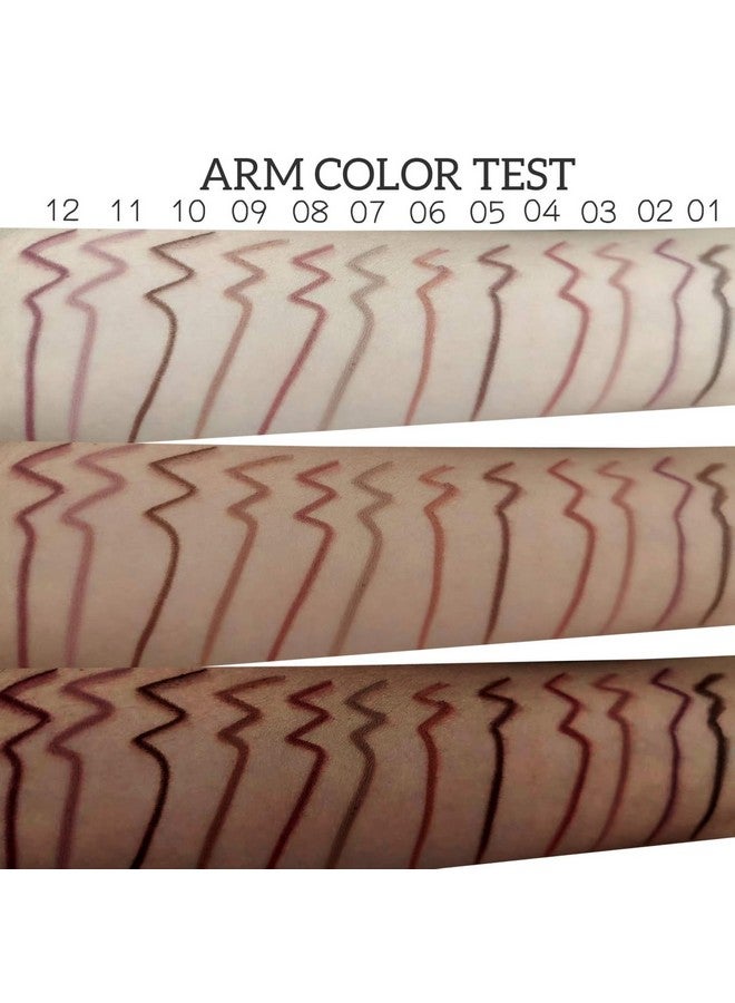 MAEPEOR Matte Lip Liner 12 PCS Nude Brown Series Highly Pigmented and Smoothly Velvet Lipliner Pencil Set Long Lasting and Waterproof Durable Lip Liners (12PCS-4) - Image 3
