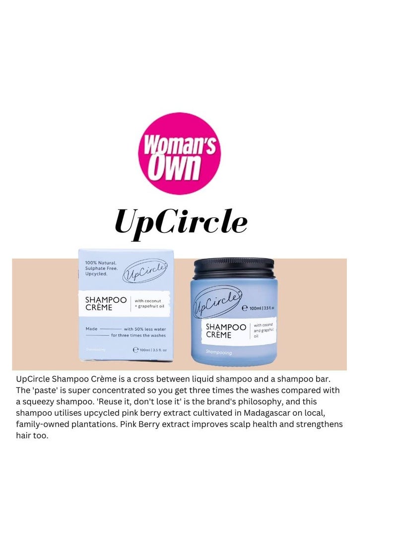 UpCircle - UpCircle Shampoo Crème with Rosemary Oil + Pink Berry 3.52oz – Gentle Formulation To Soothe + Cleanse – Coconut + Grapefruit oil – Natural, Vegan + Cruelty-Free - Image 1
