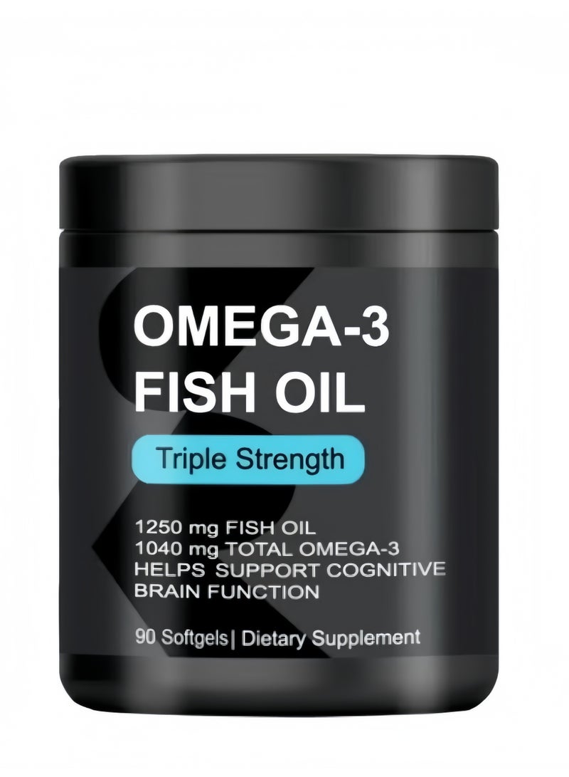 أوميغا 3 زيت سمك مركز عالي النقاء: حبة واحدة يومياً لحماية شاملة للقلب والدماغ والعينين - Image 5