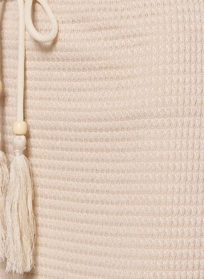 تواكستريمز 2Xtremz Maxi A-line Textured Skirt with Tie-Up