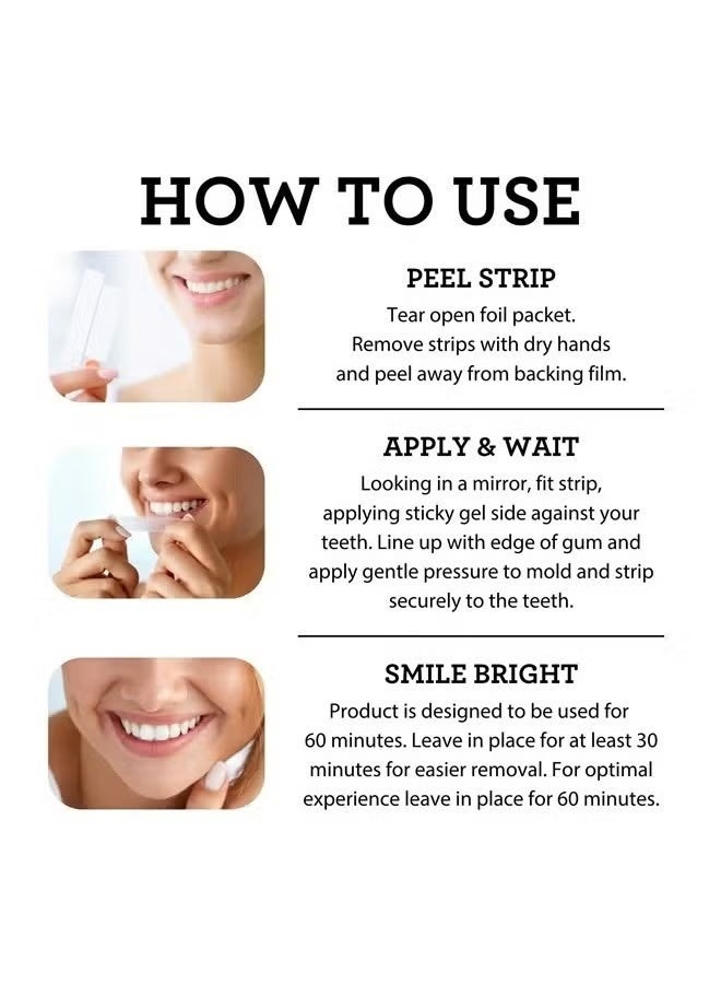 GuruNanda Whitening Strips for Sensitive Teeth – 14 Strips with Natural Coconut Oil & Enamel-Safe Formula - Image 4