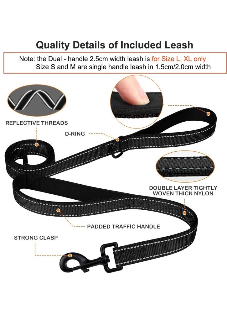 Lightweight Dog Harness and Leash Set, Air type for Medium to Large Dogs,Breathable, 1.5m Reflective Nylon Leash with Soft Handle - Image 5