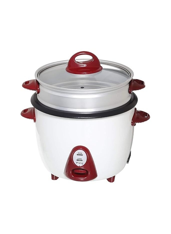 King Auto Steamer - Rice Cooker/Warm Function/Non-Stick Inner Pot/1 L/400W/K186 - Image 1