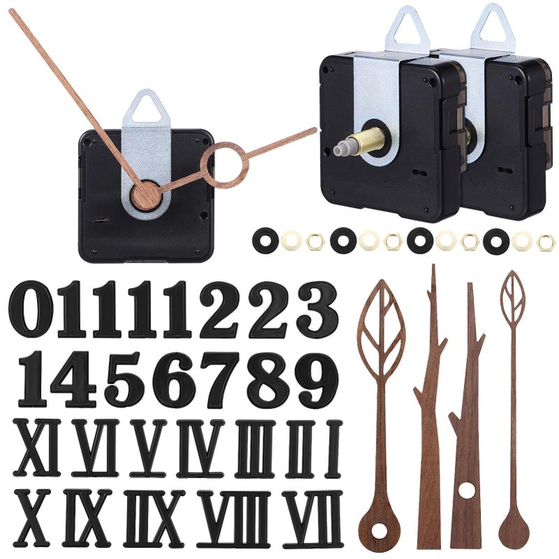 DIY Clock Mechanism Kit with Silent Sweep Motor 1 Set Hands Repair Craft Projects - Image 2