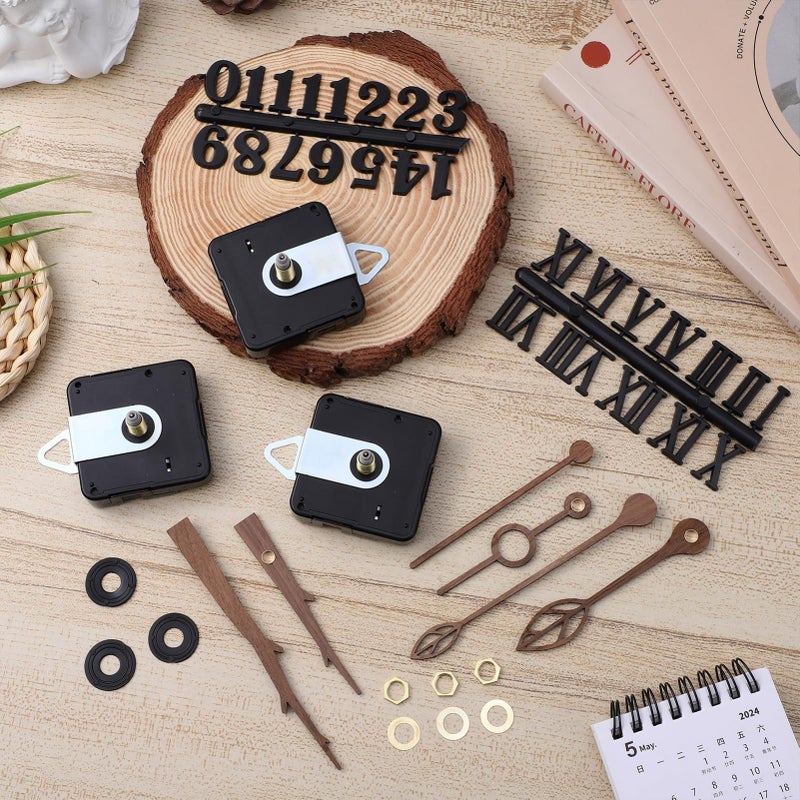 DIY Clock Mechanism Kit with Silent Sweep Motor 1 Set Hands Repair Craft Projects - Image 3