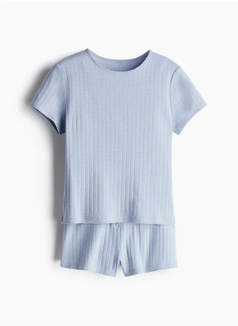 H&M Pointelle Jersey Pyjamas Set