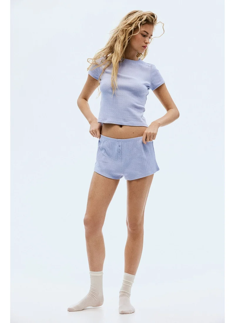 اتش اند ام Pointelle Jersey Pyjamas Set
