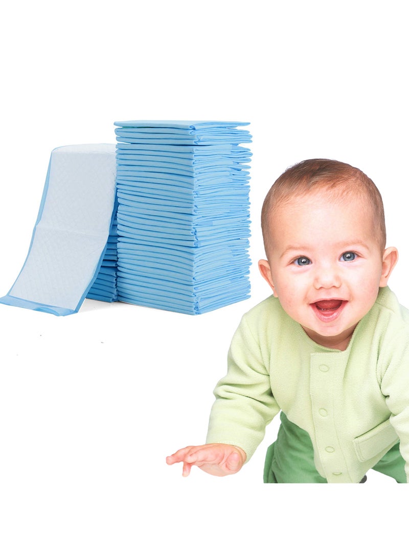 Little Story Pack Of 50 Disposable Diaper Changing Mats - Blue - Image 3