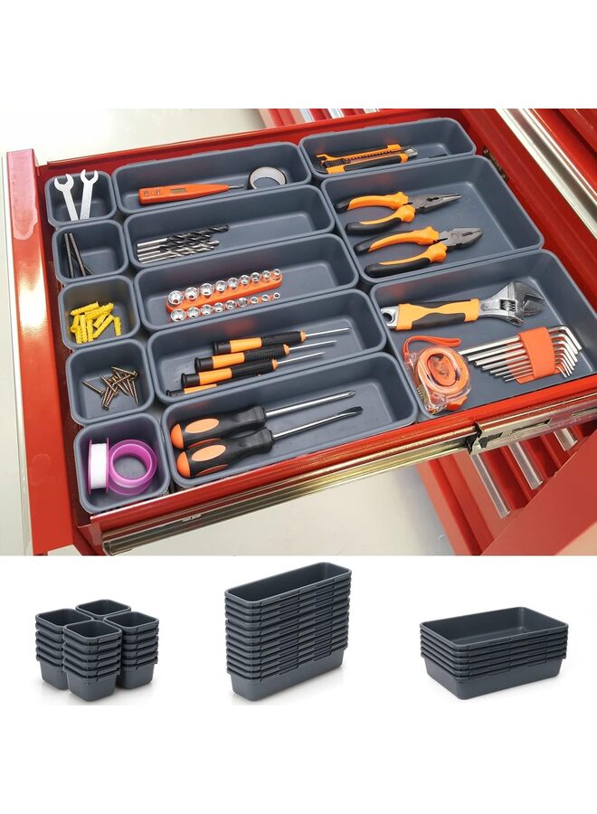 Tool Box Organizer Rolling Tool Chest Cart Cabinet Workbench Desk Drawer Organization and Storage for Hardware, Parts, Screws, Nuts, Small Tools Organization (Size : 42PCS) - Image 1