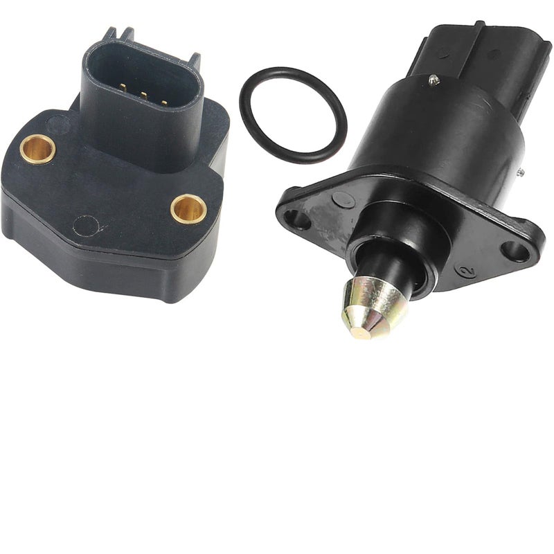 Lagogia Fuel Injection Idle Air Control ValveThrottle Position Sensor TPS Kit 4874373AB 5019411AA for Jeep Grand Cherokee and Wrangler TJLJ 19982005 With 25Liter or 40Liter Engines 1 Set - Image 2