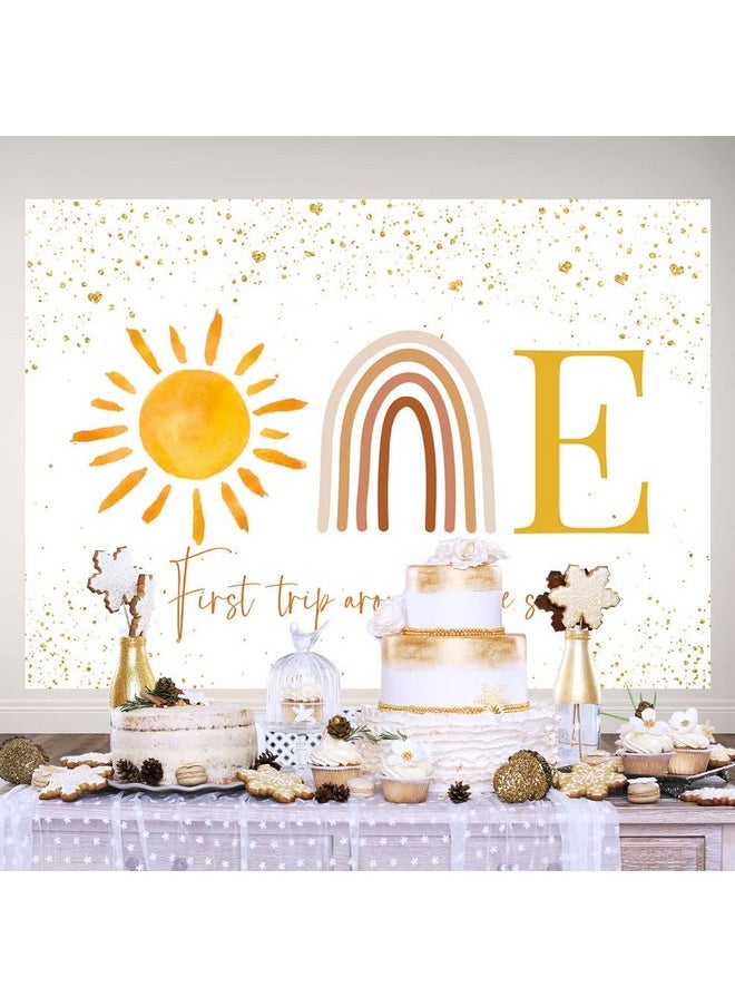 7×5Ft Boho Sun First Trip Around The Sun First Birthday Photography Backdrop Banner Muted Sunrise Wall Hanging Decor Sun Theme 1St Birthday Party Decoration Supplies For Boys Girls - pzsku/Z42F50CE0B1EF6561B665Z/45/_/1693483988/b2a5a56c-8e25-4706-b2ee-236444e0314f