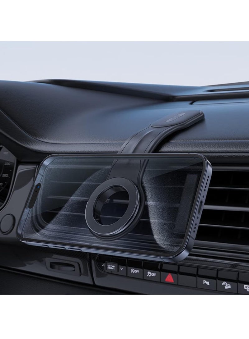 TIGER Magnetic Car Phone Holder – 360° Rotation, Strong Grip, Easy Installation, Universal Compatibility for Smartphones & GPS Devices - Image 2