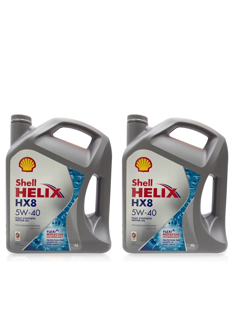 Shell - Helix HX8 5W40 Fully Synthetic Engine Oil 4Ltr 2Glns - Image 1