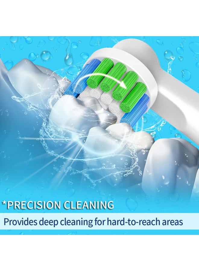 valuabletry 16 Pack Precision Replacement Brush Heads Compatible with Oral B Braun Electric Toothbrush. 8pcs White and 8pcs Black. - Image 2