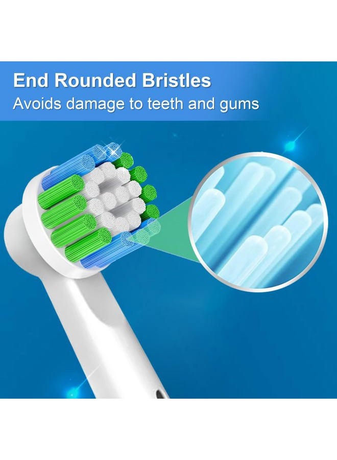 valuabletry 16 Pack Precision Replacement Brush Heads Compatible with Oral B Braun Electric Toothbrush. 8pcs White and 8pcs Black. - Image 4
