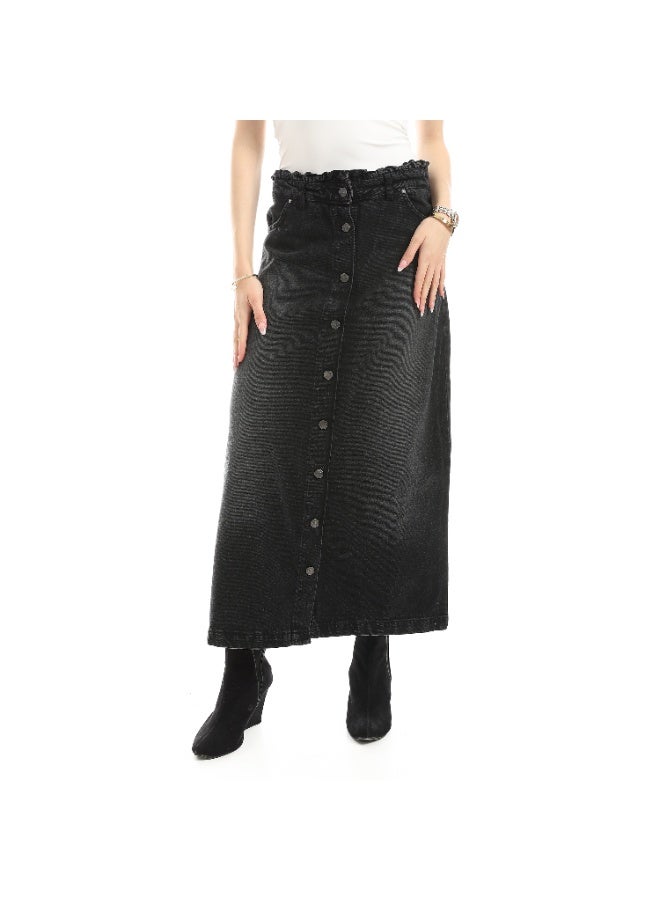 Coctail skirt-6437-black - Image 1