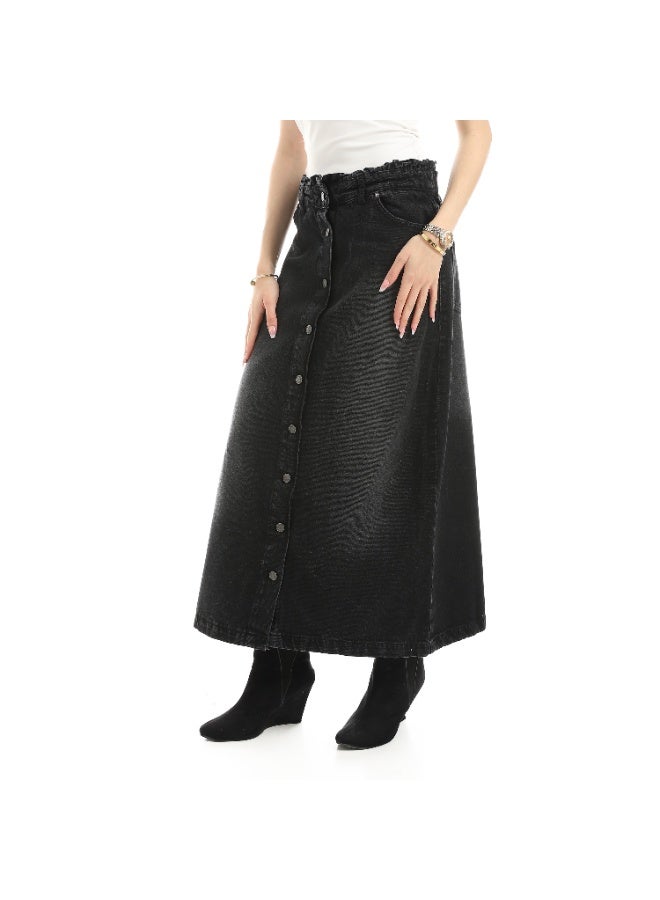 Coctail skirt-6437-black - Image 2