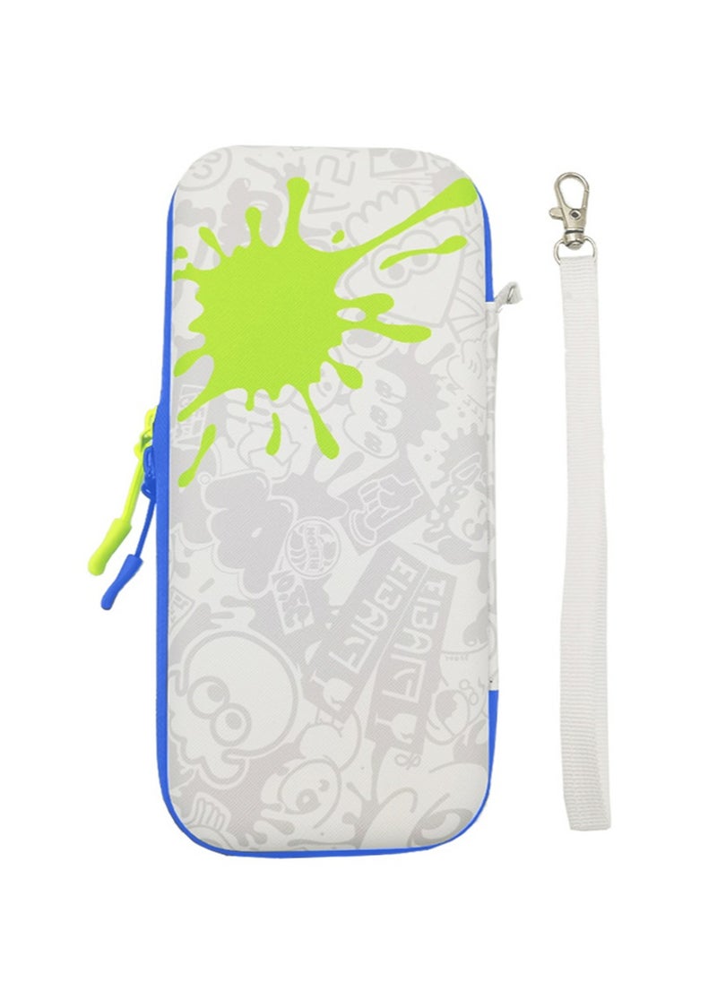 IINE - Splatoon 3 Case Compatible with Nintendo Switch & Switch OLED, Switch Accessories with 10 Game Cartridges, Protective Hard Shell Travel Case Pouch for Switch Console - Image 1