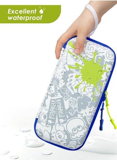 IINE Splatoon 3 Case Compatible with Nintendo Switch & Switch OLED, Switch Accessories with 10 Game Cartridges, Protective Hard Shell Travel Case Pouch for Switch Console  - Image 4