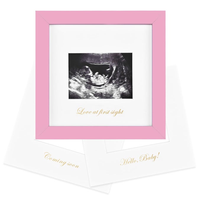 BABY SONOGRAM PICTURE FRAME LOVE AT FIRST SIGHT ULTRASOUND PICTURE FRAME PREGNANCY GIFTS FOR EXPECTING MOMDAD GENDER REVEAL PARTY BABY KEEPSAKE ANNOUNCEMENT LIGHT PINK