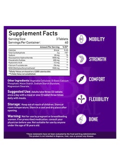 NBL Natural Advanced Glucosamine Chondroitin MSM Joint Support Supplement - 120 Tablets  - Image 5