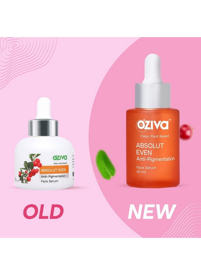 OZiva - Absolut Even Anti-Pigmentation Face Serum (With Phyto Niacinamide, Phyto Alpha Arbutin, Aloe Vera & Rosemary) For Hyperpigmentation & Dark Spot Correction (Absolute Even Face Serum, 30Ml) - Image 1