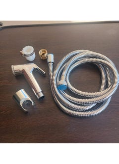 Travel bathroom shattaf with a 2 meter hose, Italian nickel, with a copper adapter for operation from the nearest mixer or valve. - pzsku/Z42F554B6F8EA025718B6Z/45/_/1739080671/c4e9c6aa-9685-45c8-a4dc-5691110738fc